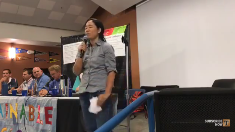 City Council candidate Felicia Chew sings at sustainability forum (shorter version)